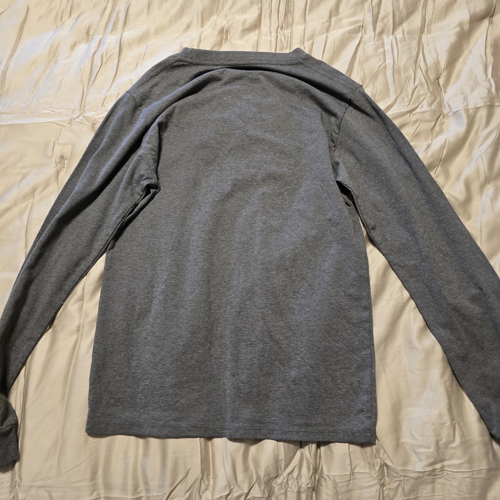 Boys Gray Long Sleeve Shirt
